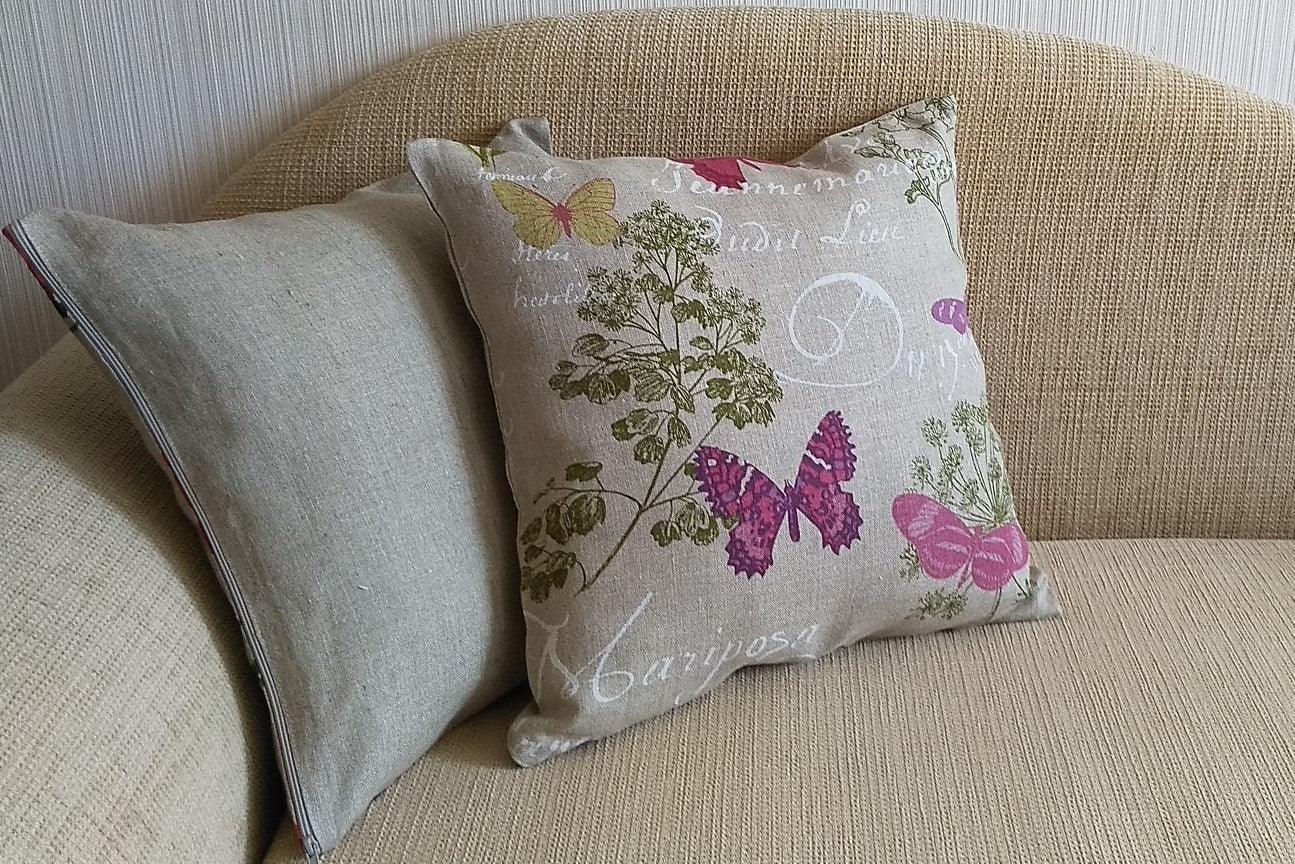 Decorative pillowcase BUTTERFLY - Linen4me