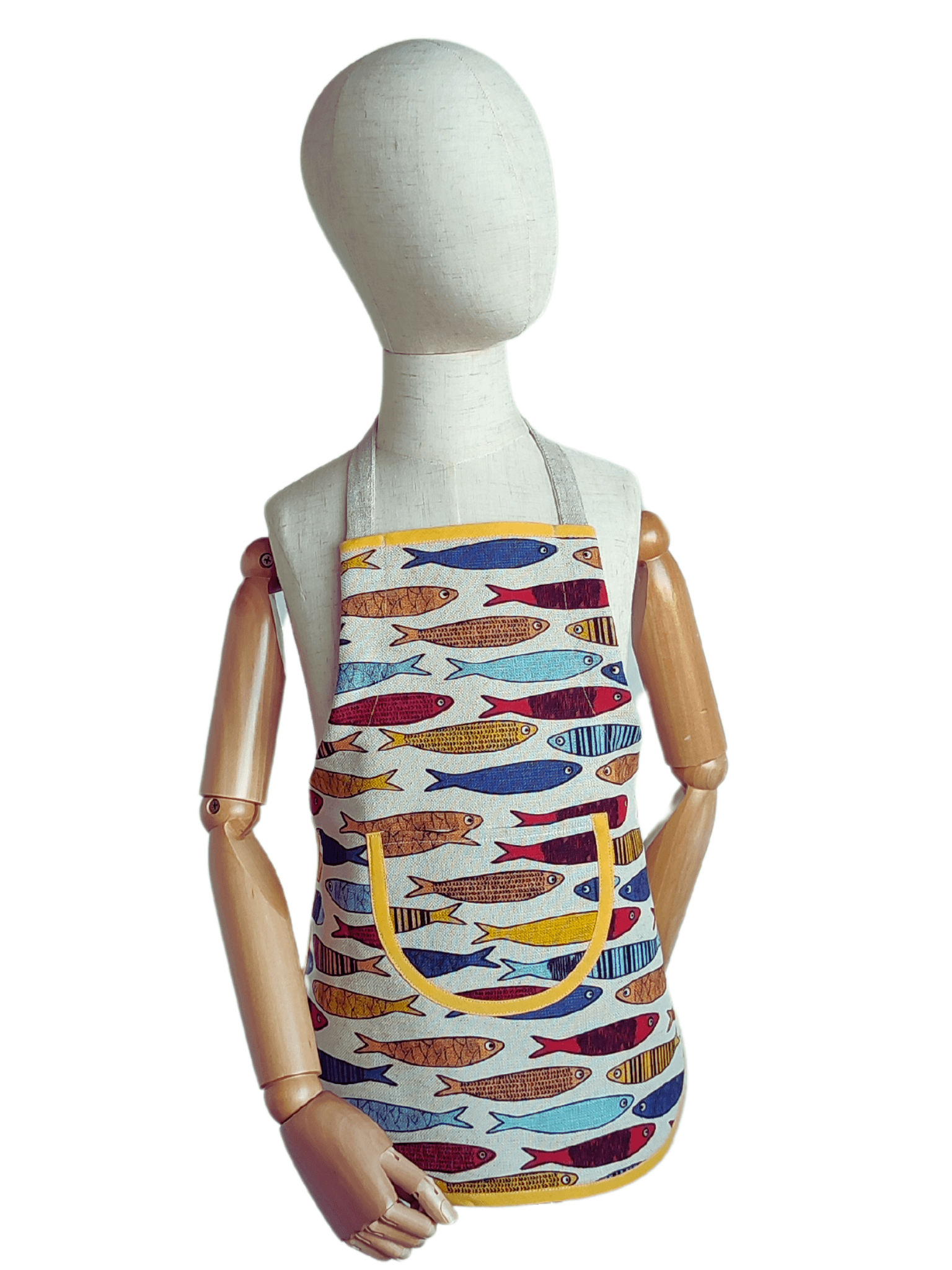 Children's apron (1-4 years old) FISH - Linen4me
