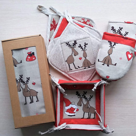 Gift set CHRISTMAS DEER - Linen4me