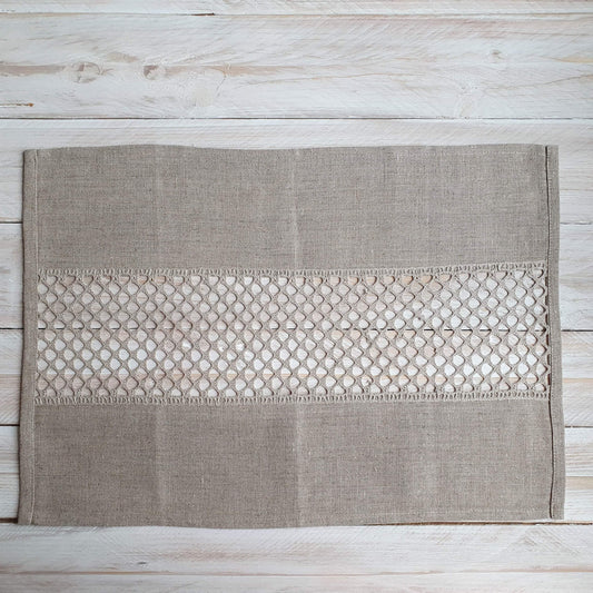 Placemat with lace EMMA - Linen4me