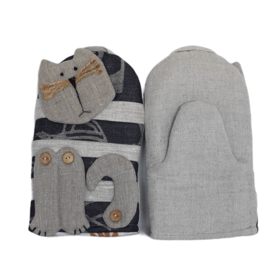 Oven mitt CAT FELIX - Linen4me