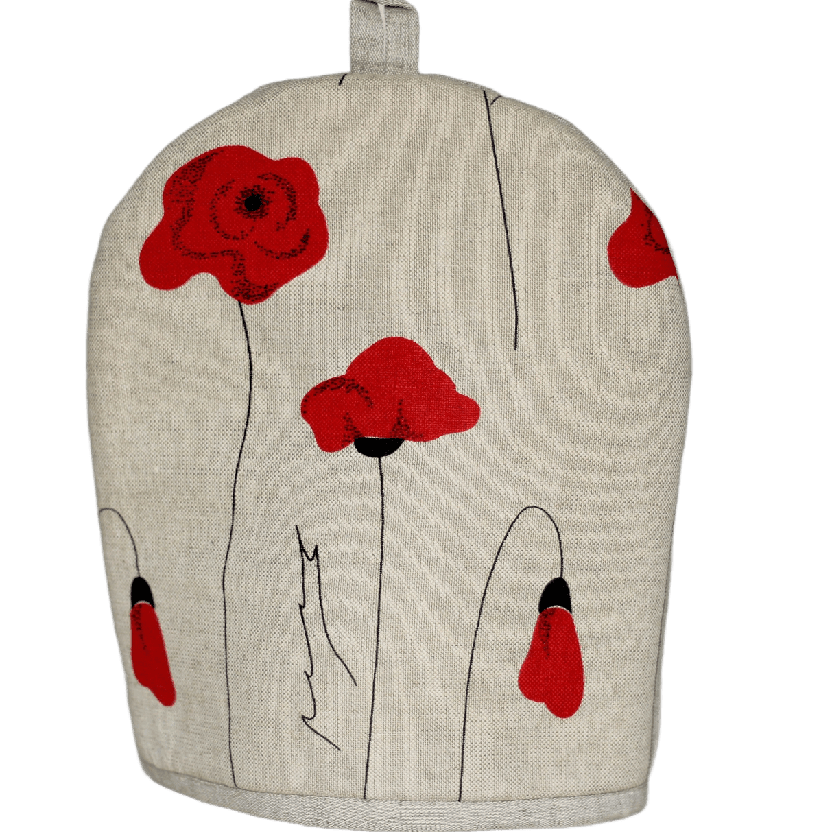 Textile heating pad for a teapot POPPIES - Linen4me