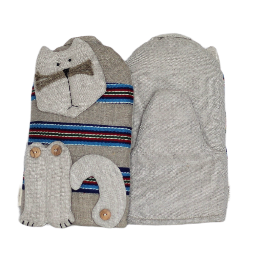 Oven mitt CAT OTTO - Linen4me