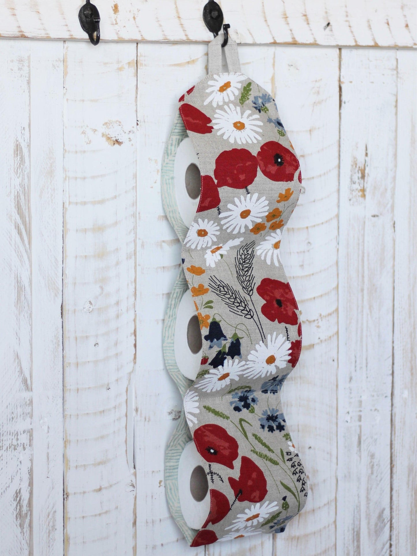 Toilet roll holder FLOWERS - Linen4me