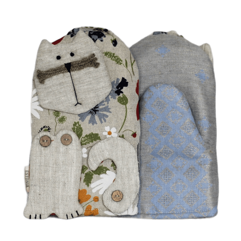 Oven mitt CAT ELLA - Linen4me