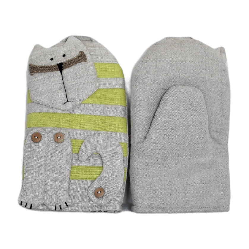Oven mitt CAT OSCAR - Linen4me