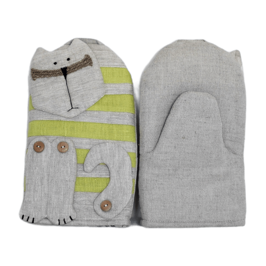 Oven mitt CAT OSCAR - Linen4me