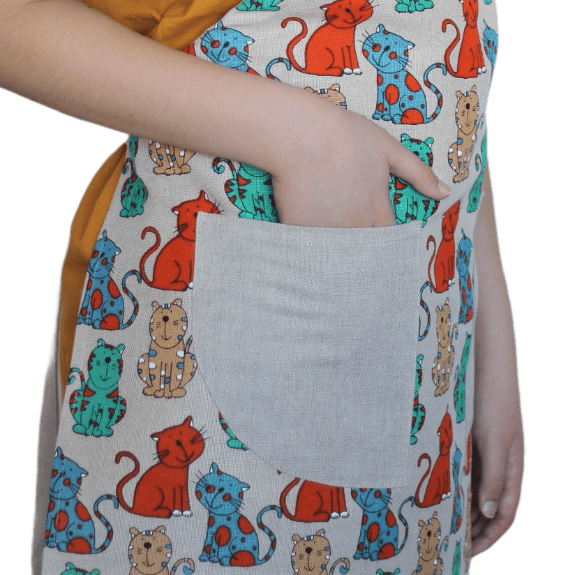 Apron ORANGE CAT - Linen4me