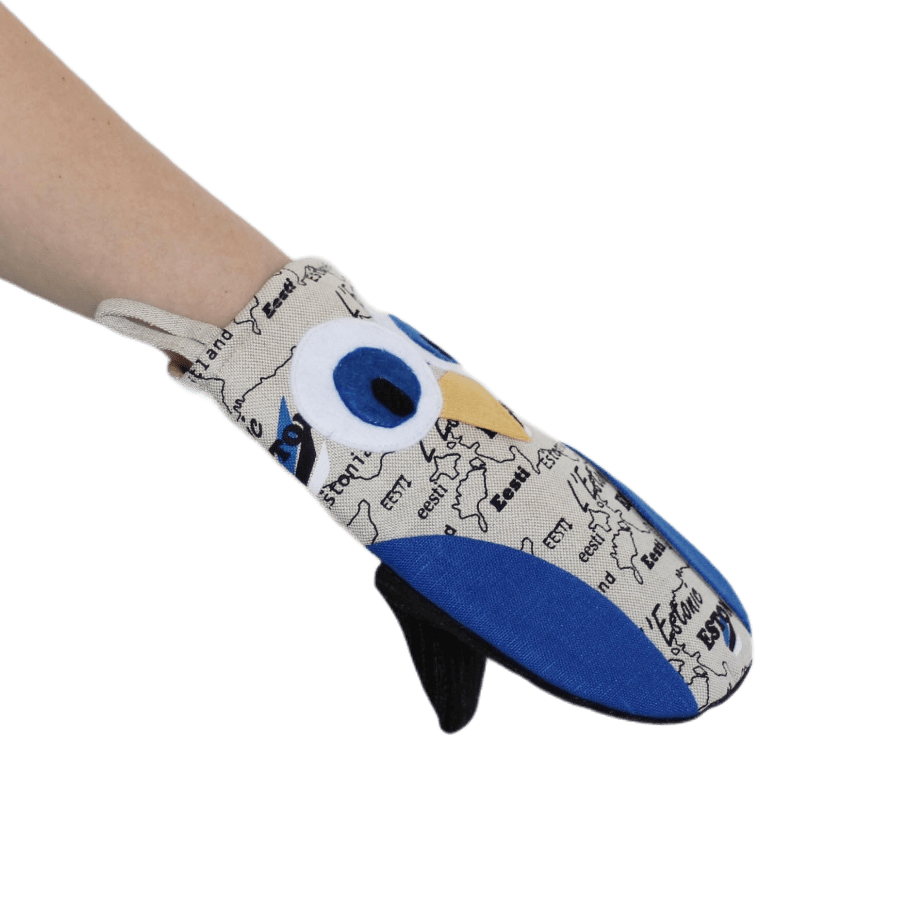 Oven mitt OWL THOMAS - Linen4me