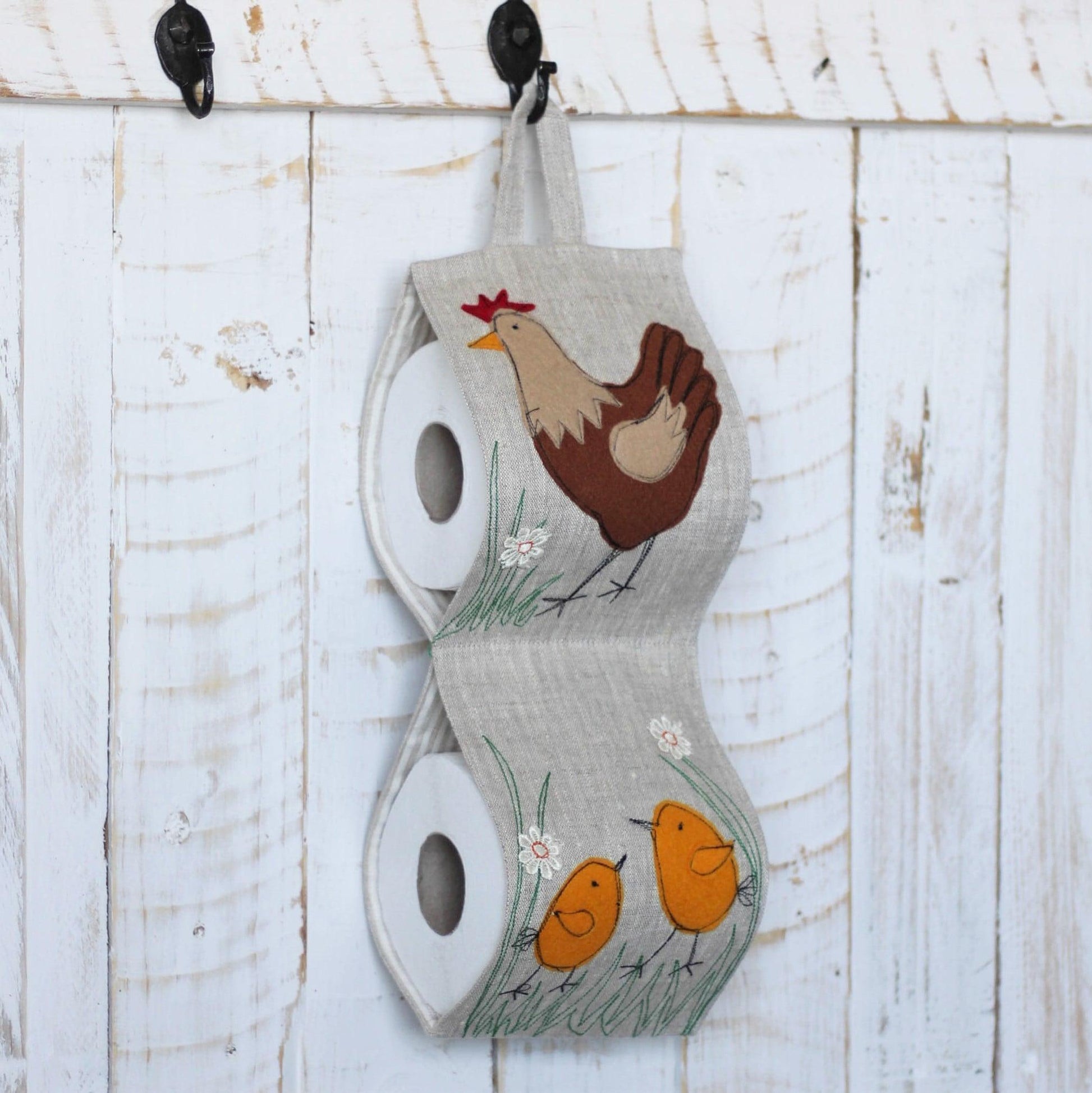 Toilet roll holder CHICKEN - Linen4me