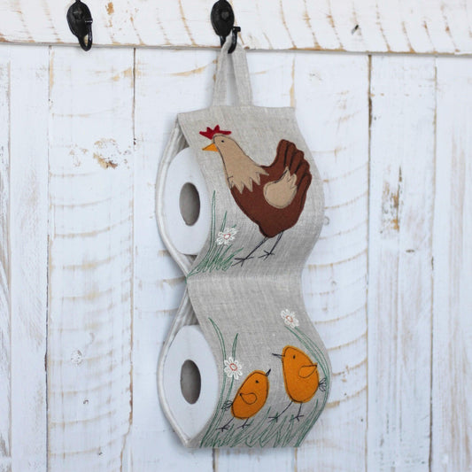 Toilet roll holder CHICKEN - Linen4me
