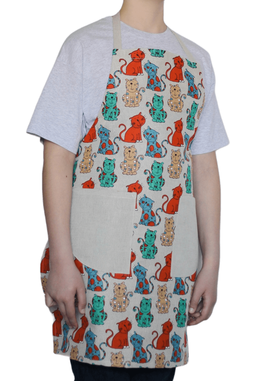 Apron ORANGE CAT - Linen4me
