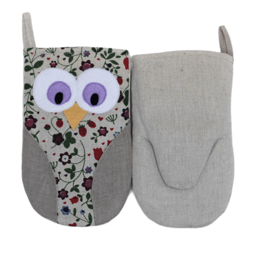 Oven mitt OWL AGATA - Linen4me