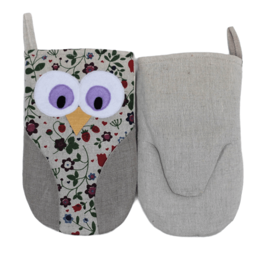 Oven mitt OWL AGATA - Linen4me