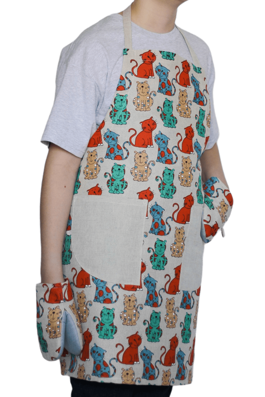 Apron ORANGE CAT - Linen4me