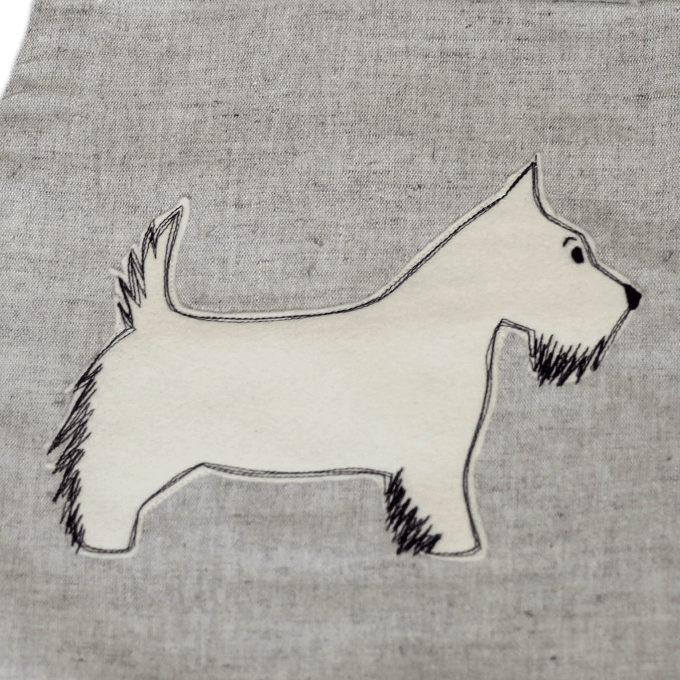 Apron WHITE DOG - Linen4me