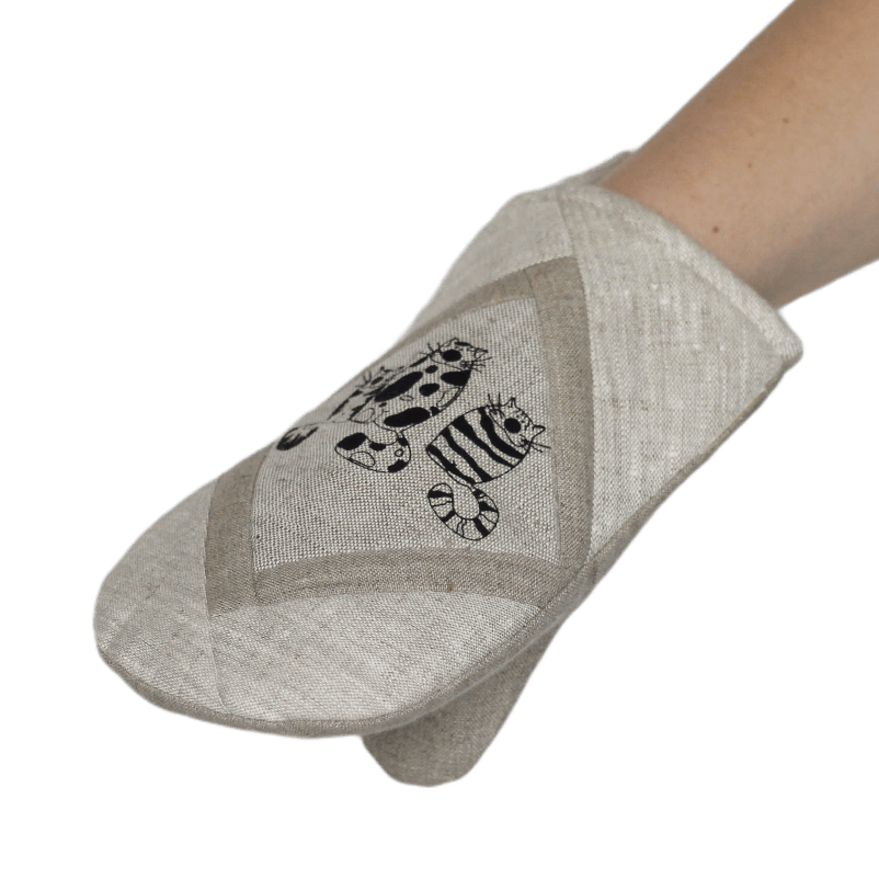 Oven mitt THREE CATS - Linen4me