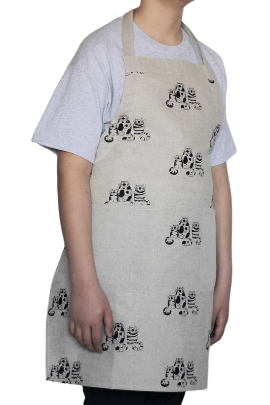 Kitchen apron THREE CATS - Linen4me