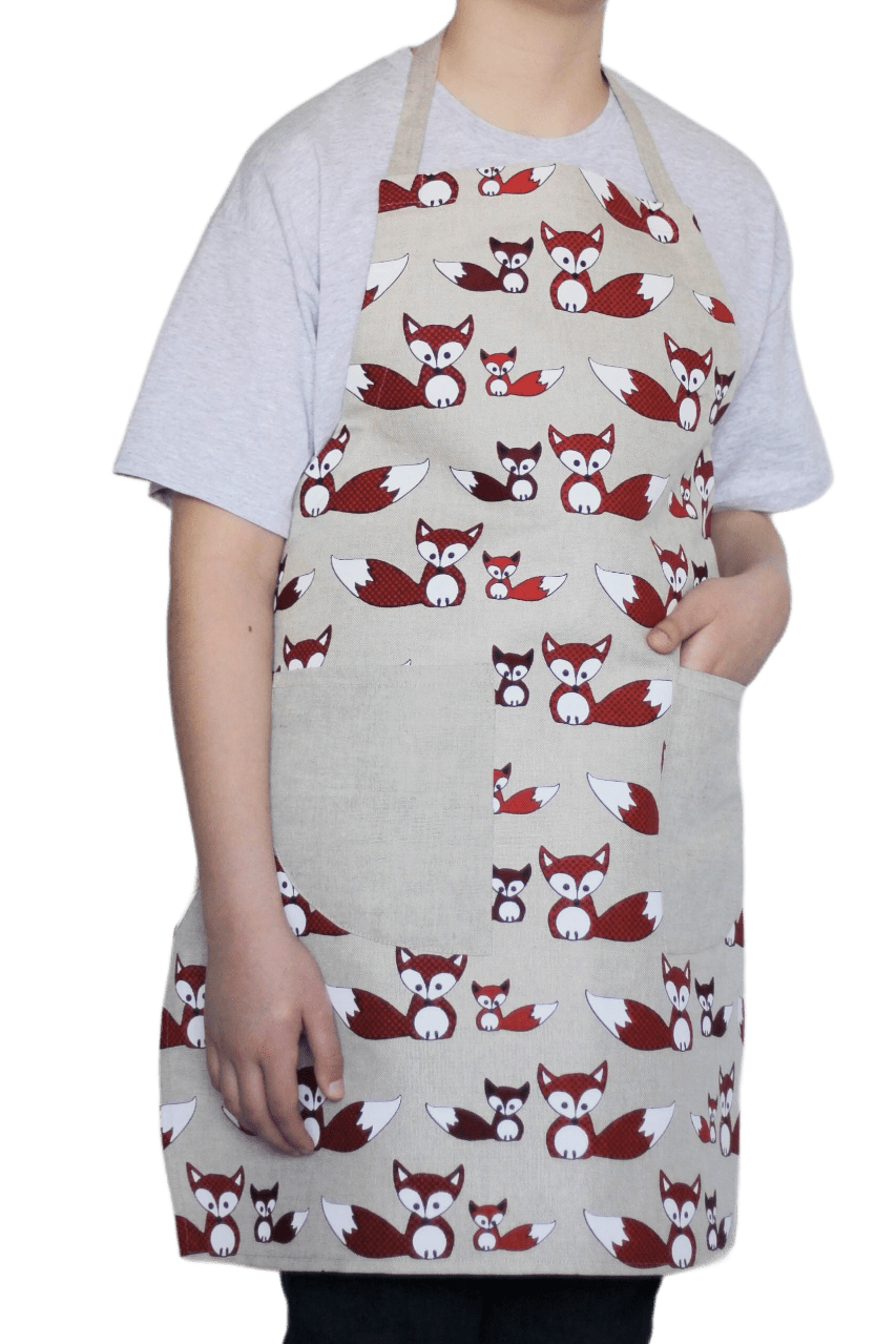 Kitchen apron FOXES - Linen4me