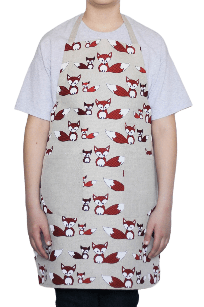 Kitchen apron FOXES - Linen4me