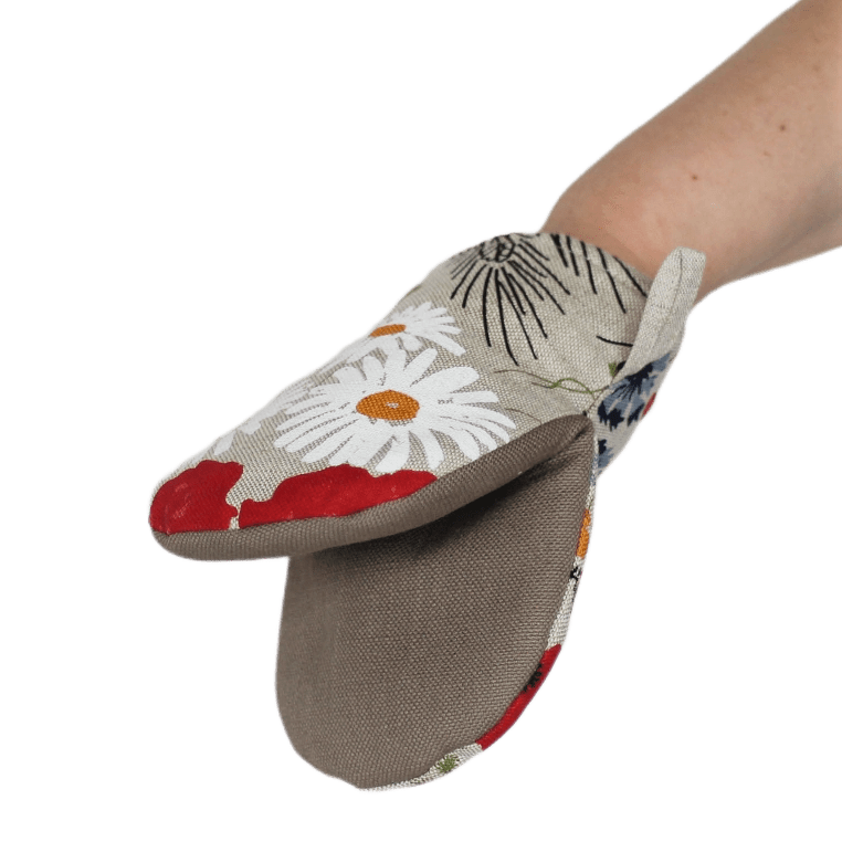 Oven mitt FLOWERS - Linen4me
