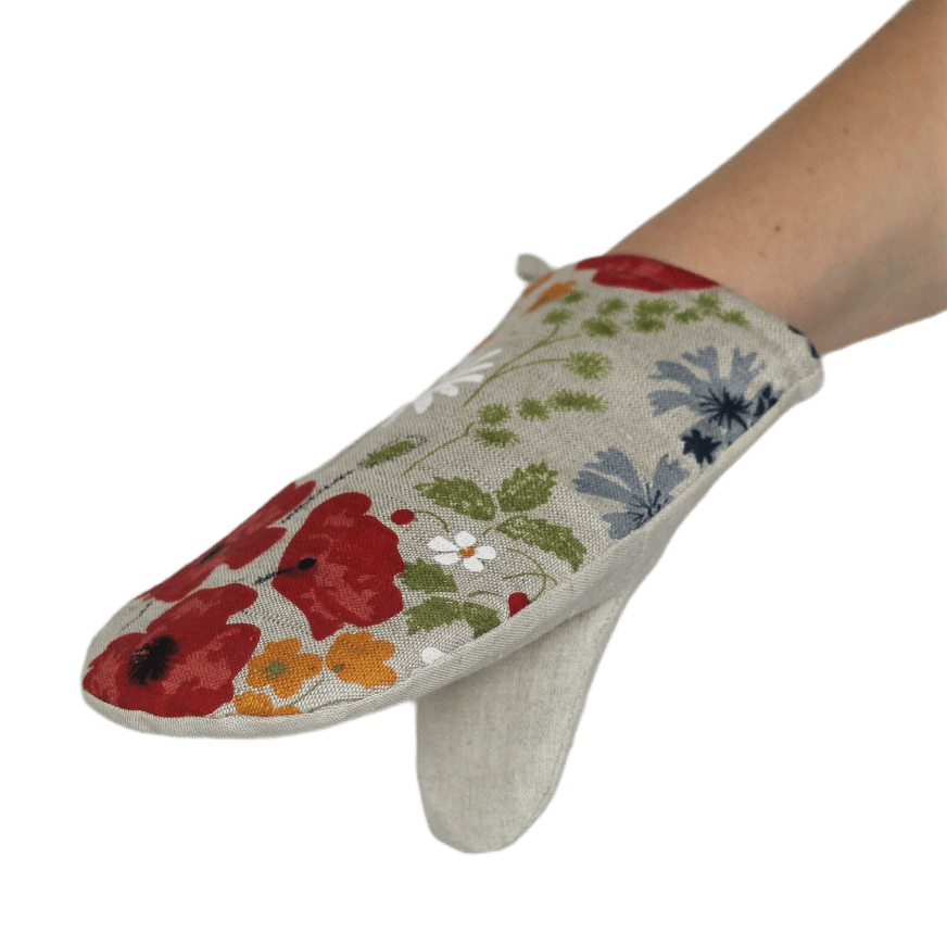 Oven mitt FLOWERS - Linen4me