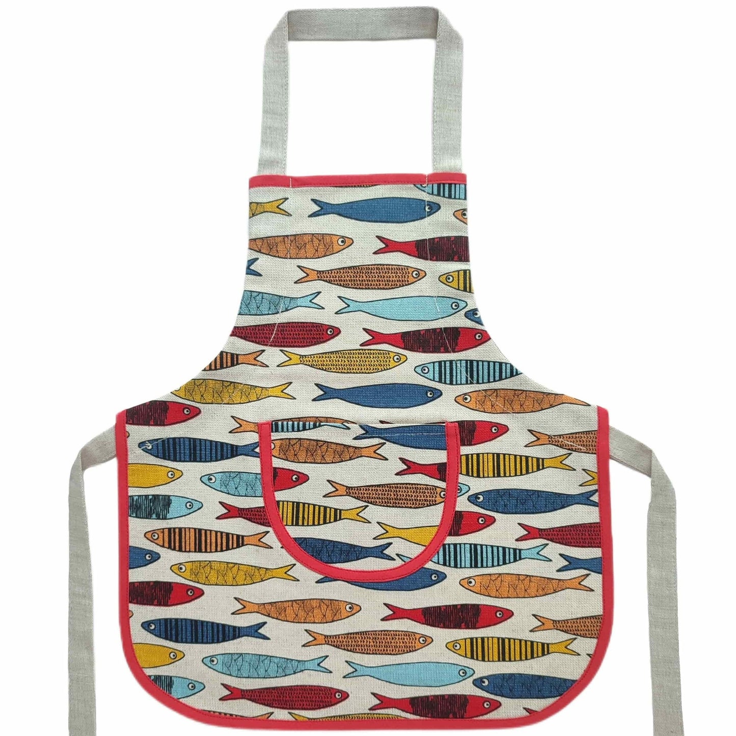 Children's apron (1-4 years old) FISH - Linen4me