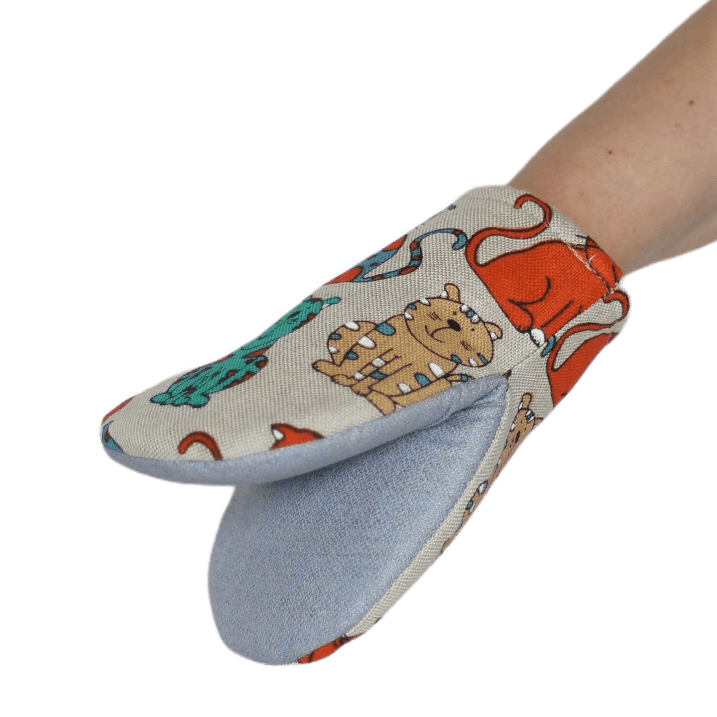 Oven mitten ORANGE CAT - Linen4me