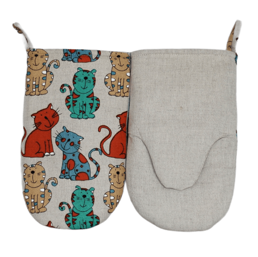 Oven mitt ORANGE CAT - Linen4me