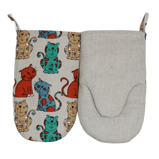 Oven mitt ORANGE CAT - Linen4me
