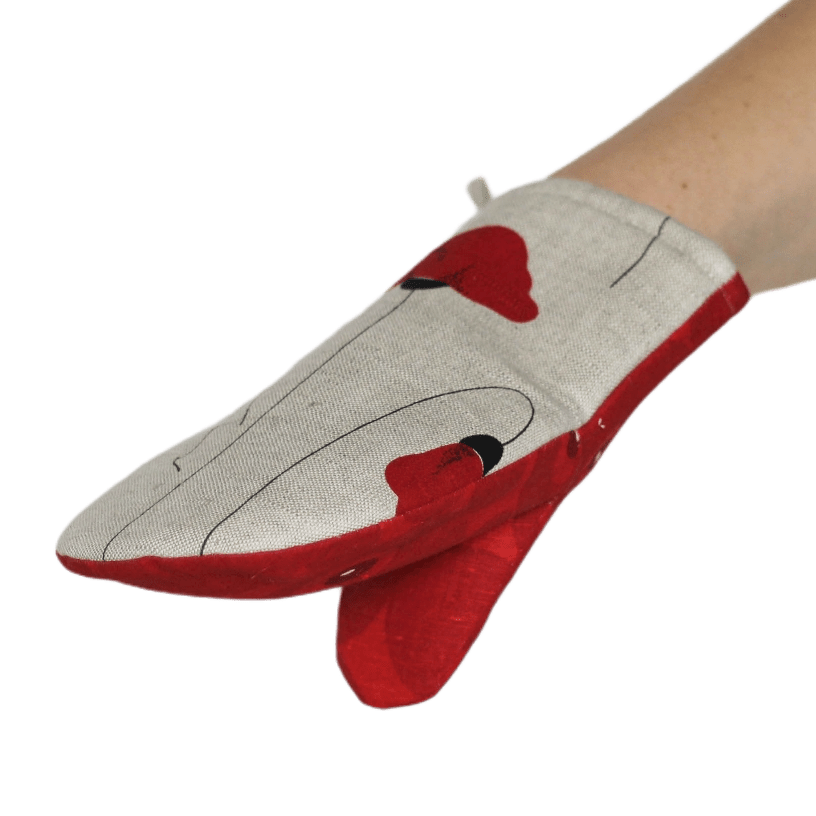 Oven mitt POPPIES - Linen4me