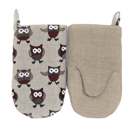 Oven mitt OWLS - Linen4me