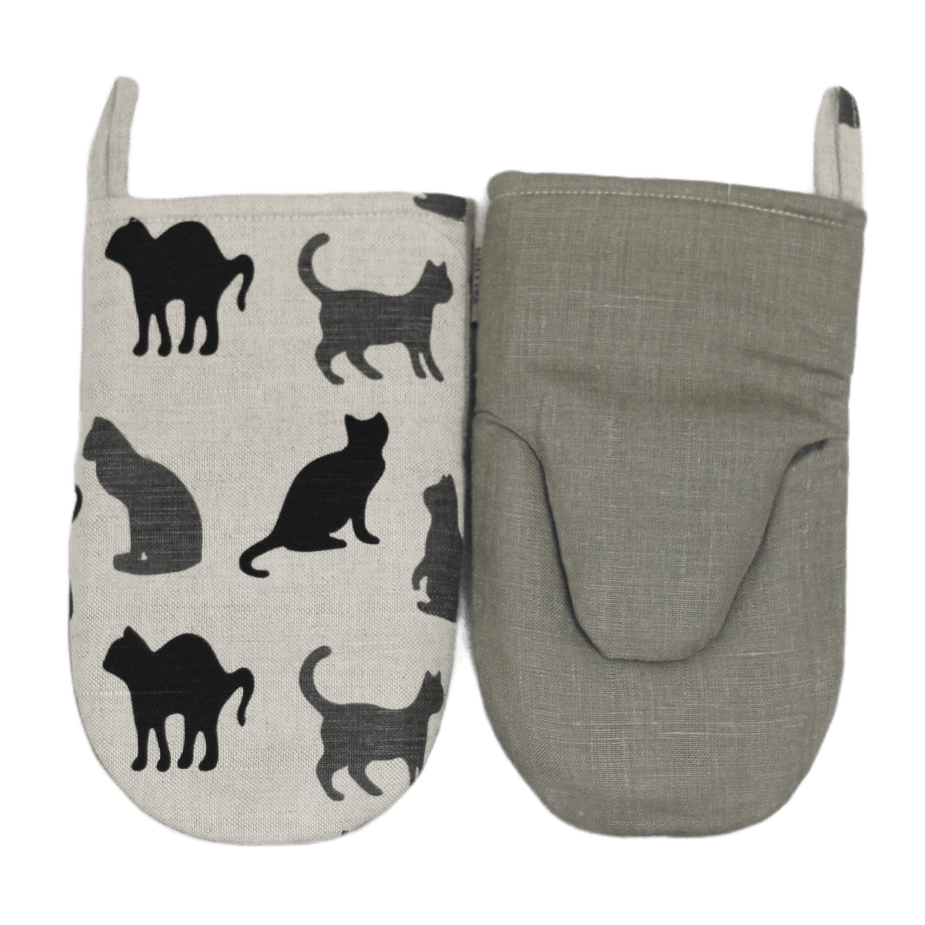 Oven mitt BLACK CAT - Linen4me
