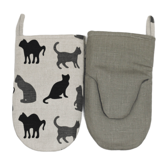 Oven mitt BLACK CAT - Linen4me