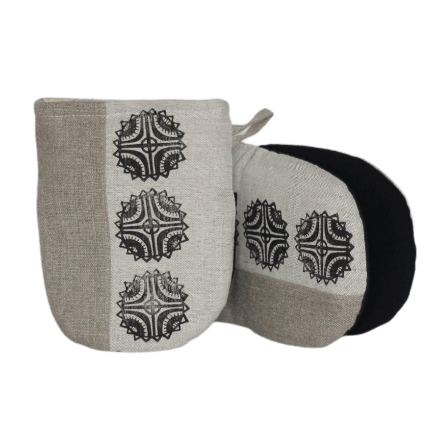 Oven mitt ETHNO - Linen4me