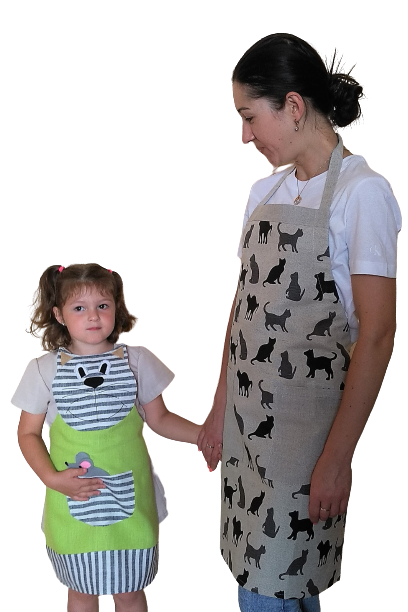 Apron TWO CAT - Linen4me
