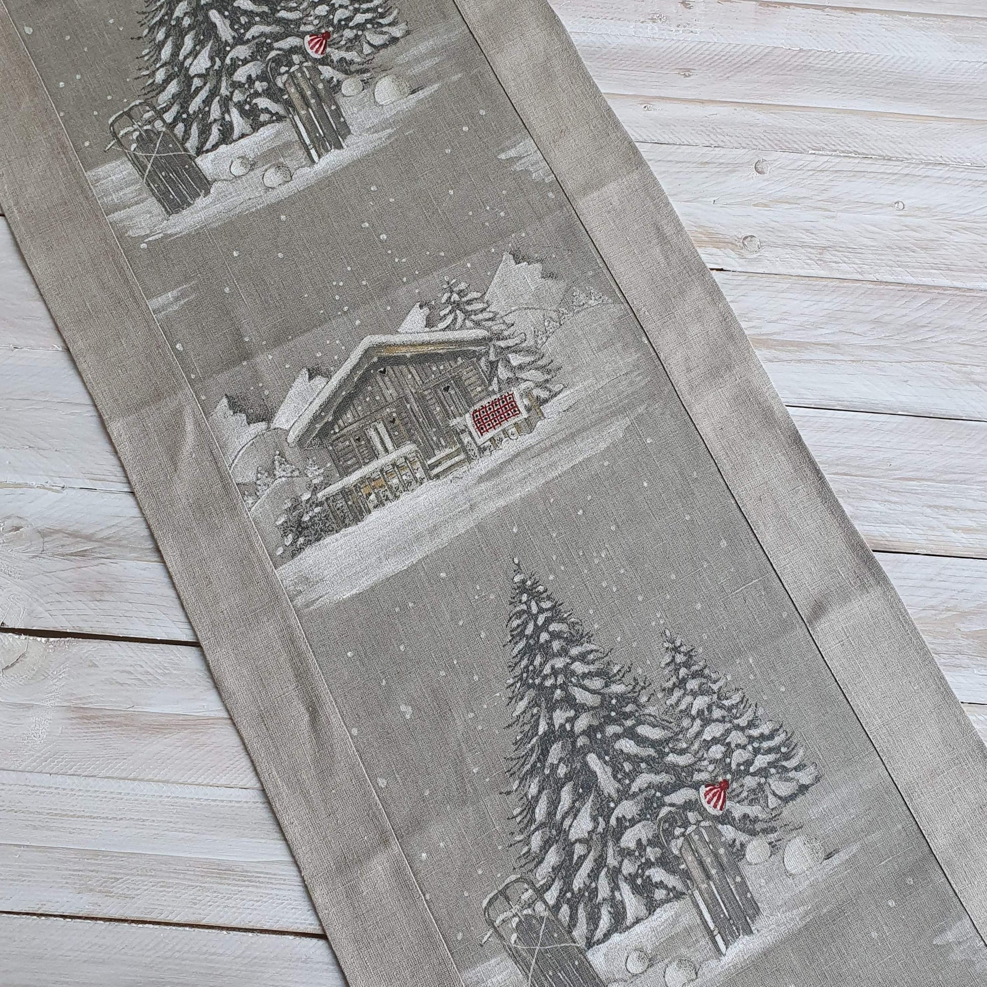 Table runner WINTER TALE - Linen4me