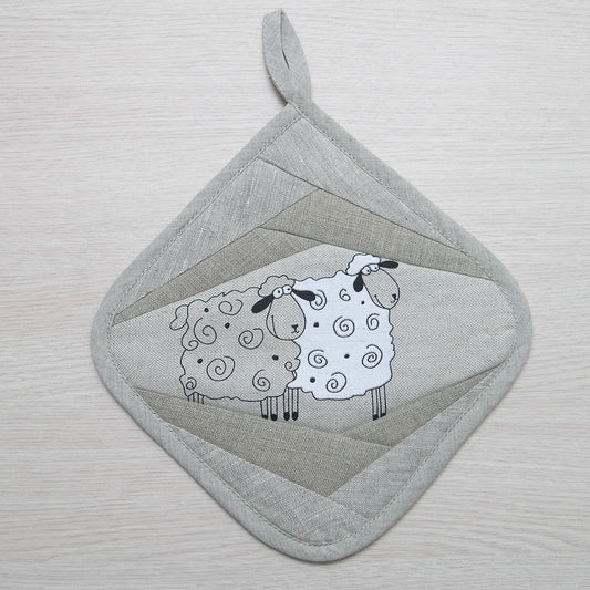 Kitchen potholder SHEEP - Linen4me