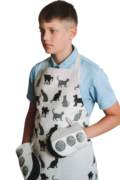 Apron TWO CAT - Linen4me