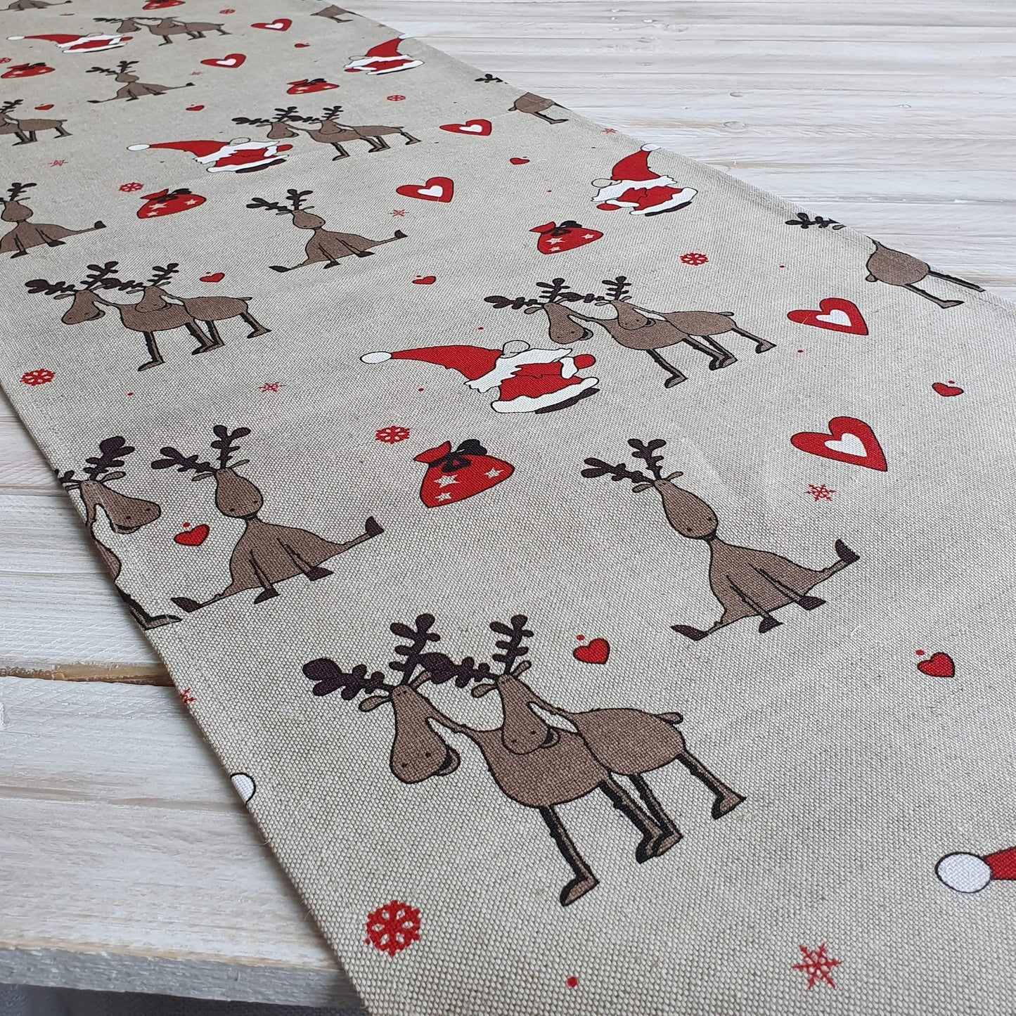 Table runner DEER - Linen4me
