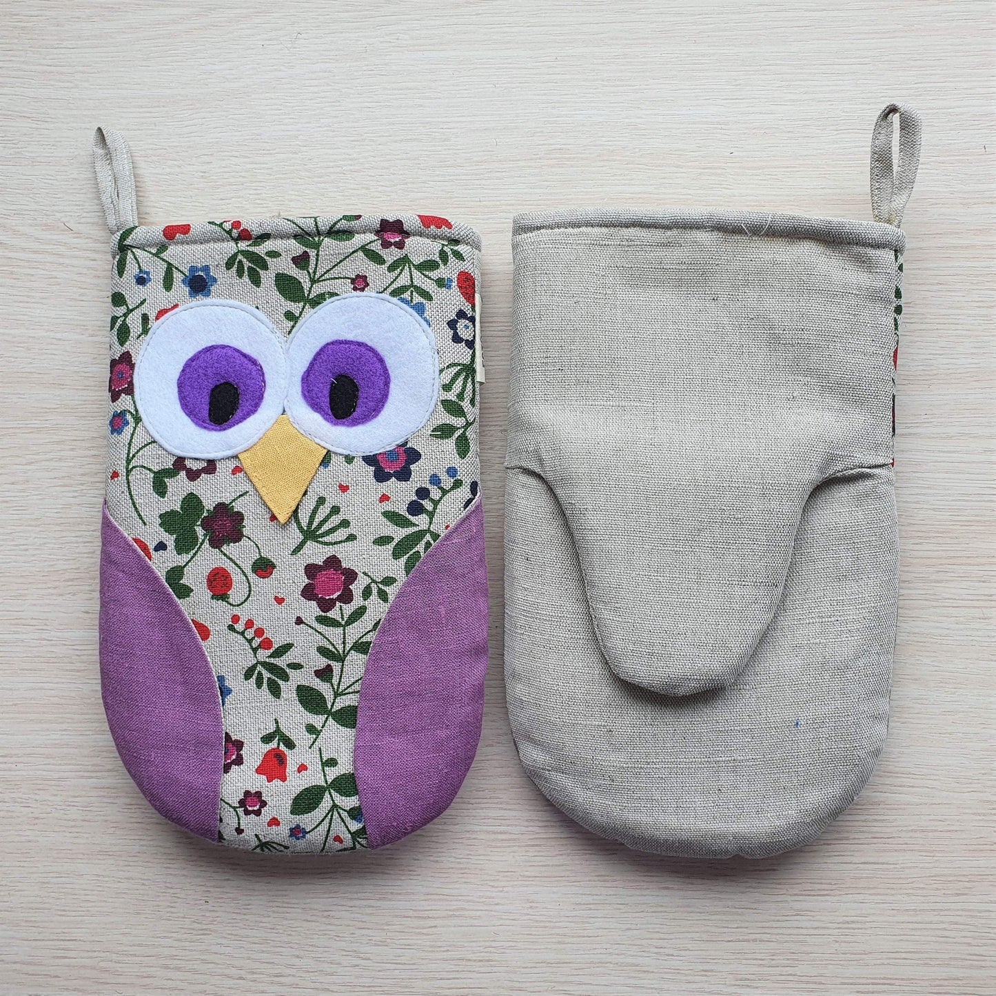 Oven mitt OWL AGATA - Linen4me