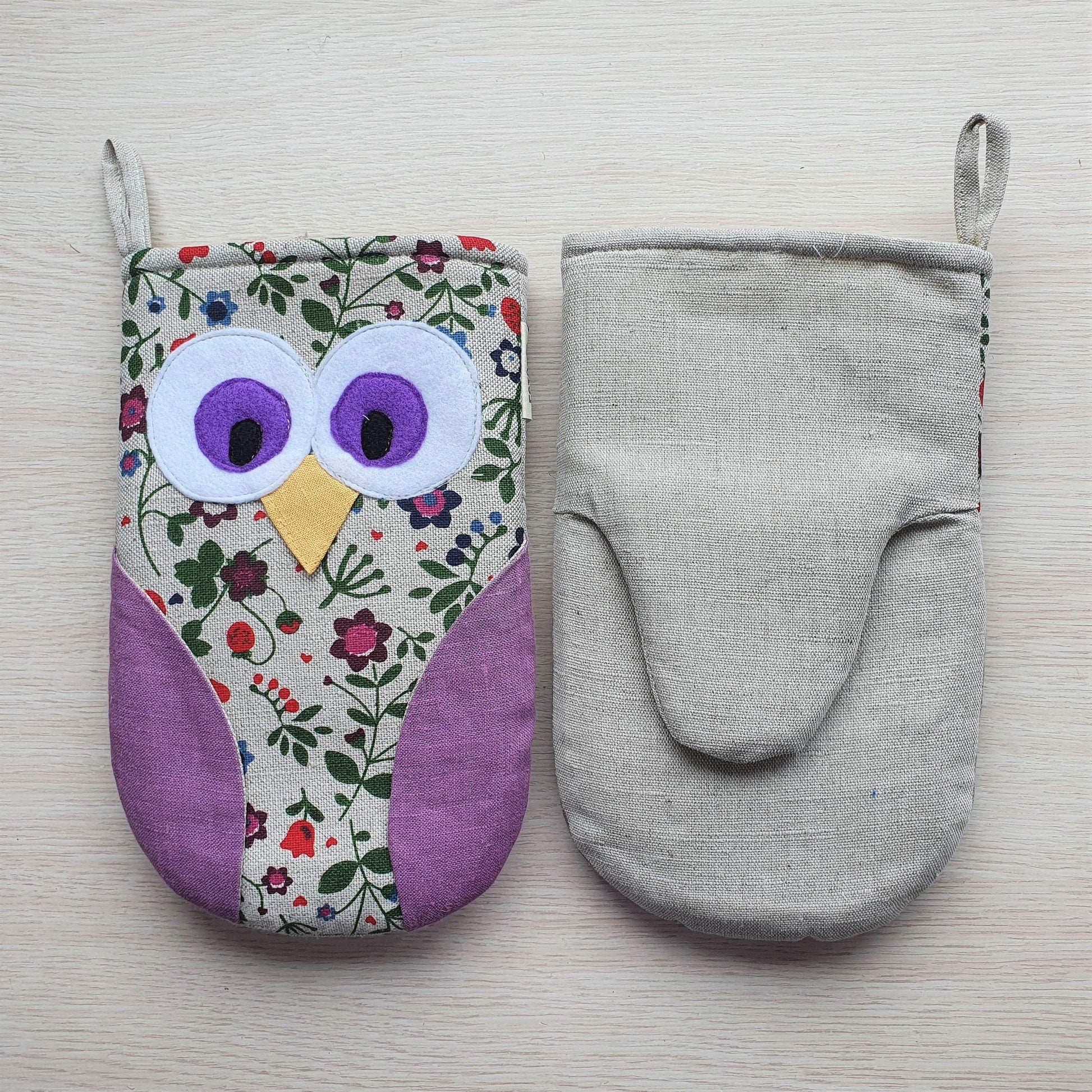 Oven mitt OWL AGATA - Linen4me