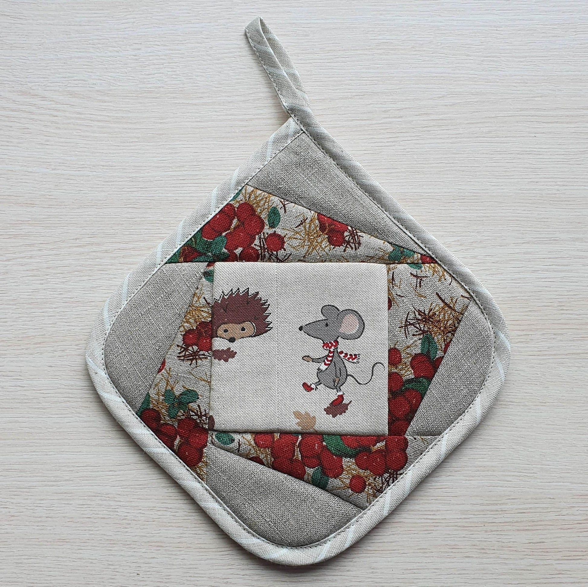 Kitchen potholder MOUSE - Linen4me