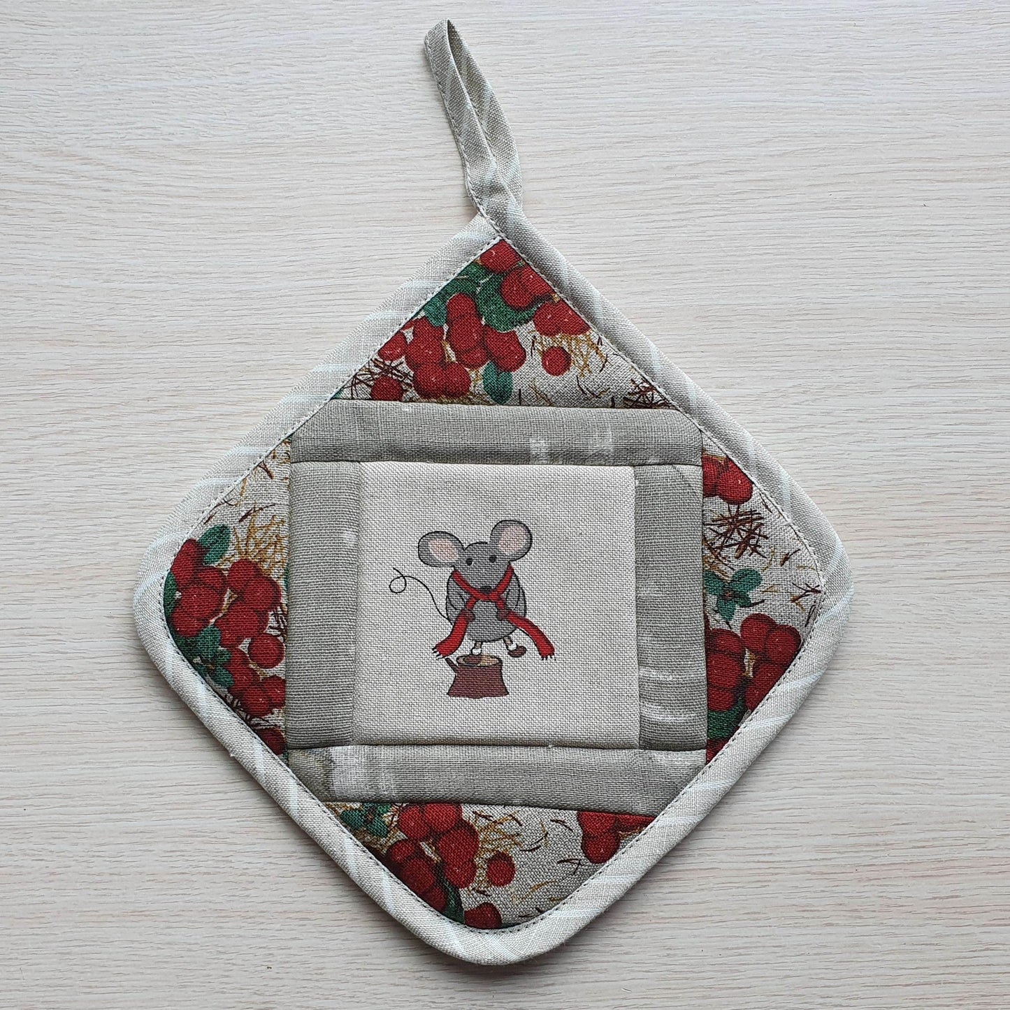 Kitchen potholder MOUSE - Linen4me