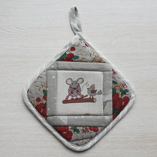 Kitchen potholder MOUSE - Linen4me