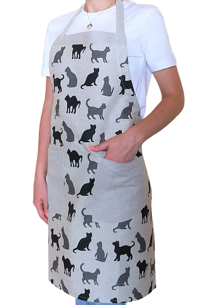 Apron TWO CAT - Linen4me