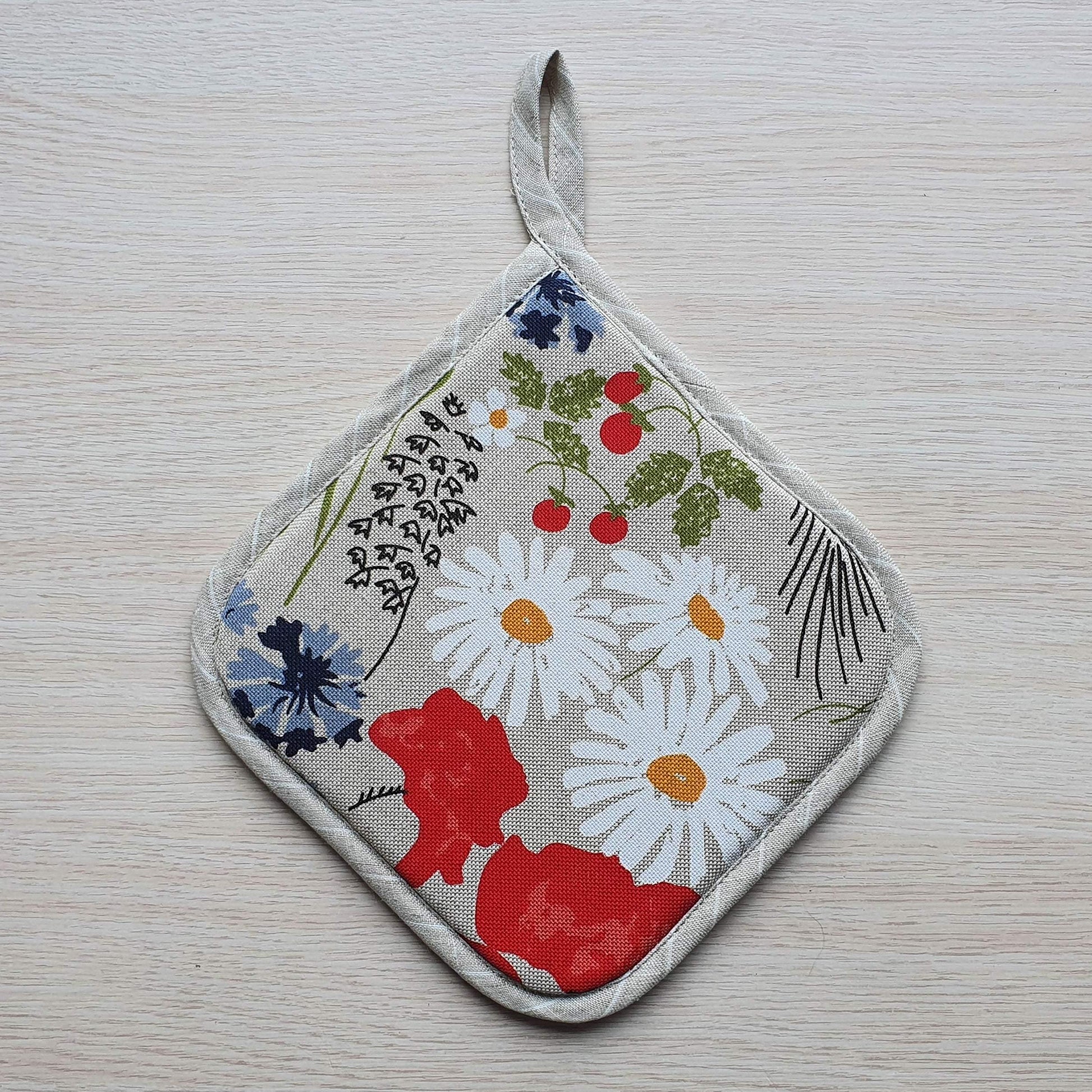 Kitchen potholder FLOWERS - Linen4me
