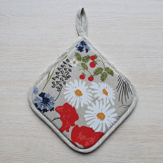 Kitchen potholder FLOWERS - Linen4me