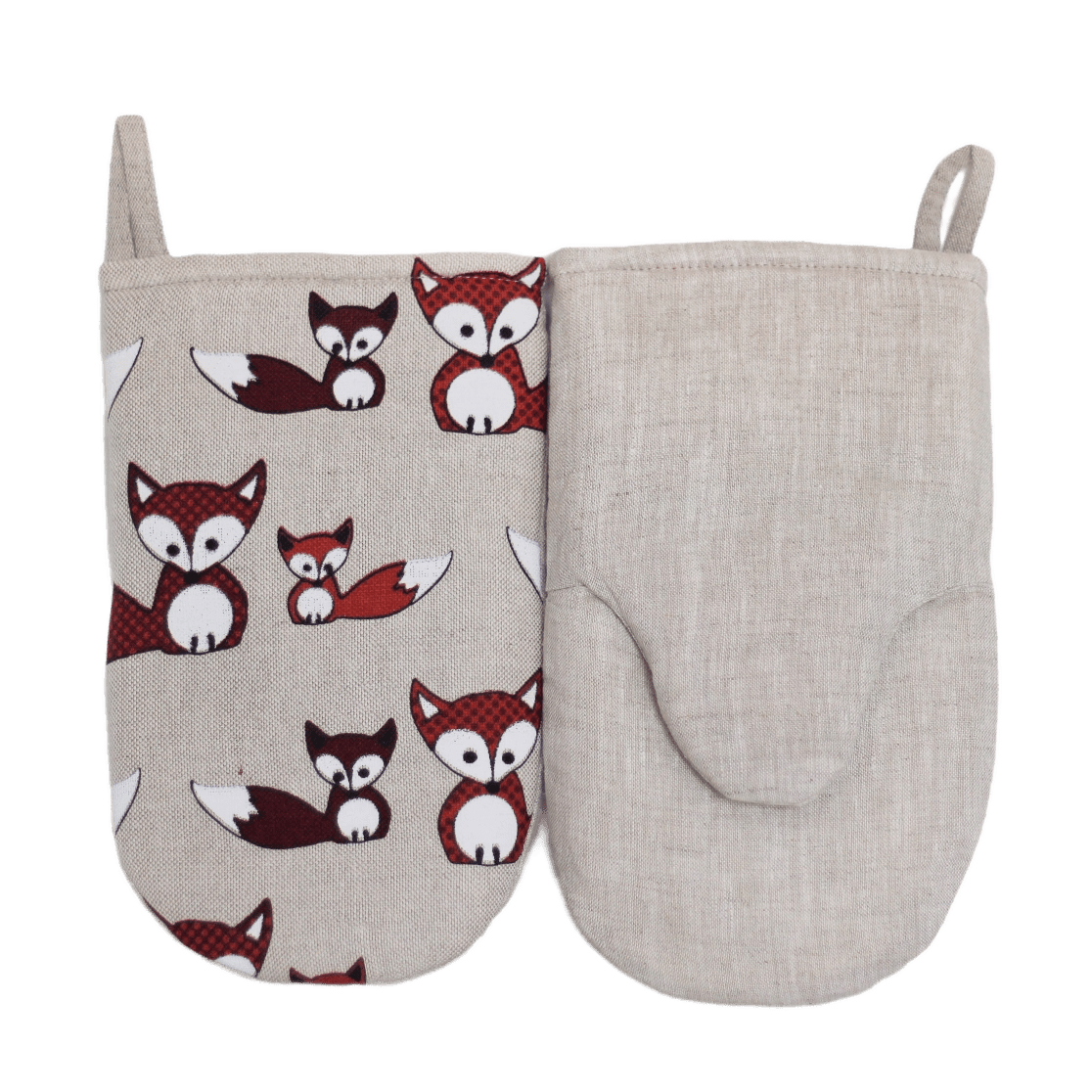 Oven mitt FOXES - Linen4me