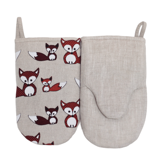 Oven mitt FOXES - Linen4me
